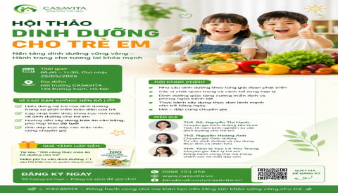 Hội thảo Dinh dưỡng cho trẻ em: Hiểu đúng để con phát triển khỏe mạnh