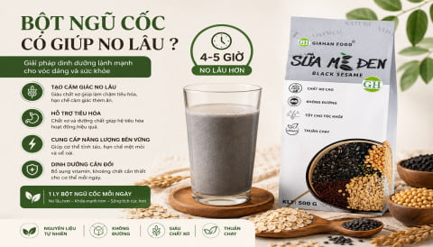 Bột ngũ cốc có giúp no lâu không?