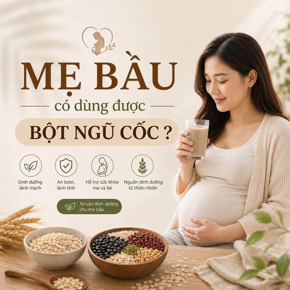 Mẹ bầu có dùng được bột ngũ cốc mè đen ?