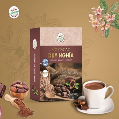 Bột Ca Cao Duy Nghĩa - Thức Uống Thơm Ngon Bổ Dưỡng, hộp 250g