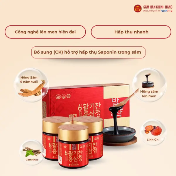 Cao hồng sâm lên men 6 năm tuổi