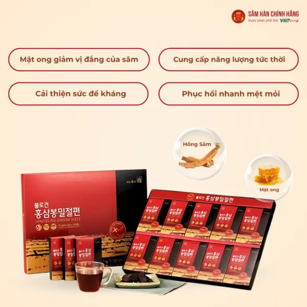 Hồng sâm lát mật ong Hàn Quốc