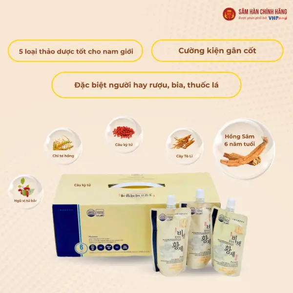 Thông tin thành phần nước hồng sâm Hoàng Đế Hàn Quốc